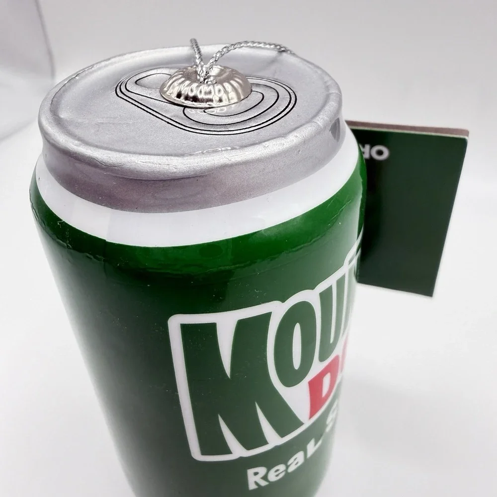 NEW Mountain Dew Real Sugar‎ Holiday Decoupage Ornament By Ruz, 4 Inches Tall